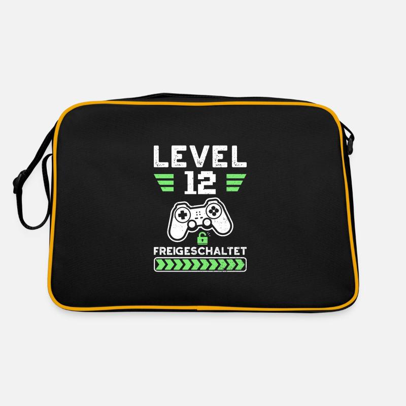 Level 12 Freigeschaltet - 12. Geburtstag Retro Tasche
