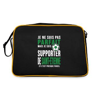 supporters football Saint étienne Club Stéphanois - Sac Retro - noir/or - Dos
