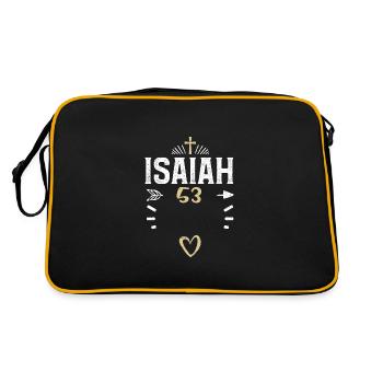 Isaïe 53 - Jésus - Sac Retro - noir/or - Dos