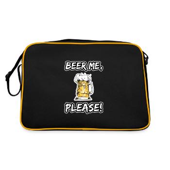 Beer Shirt - Retro Bag - black/gold - Back