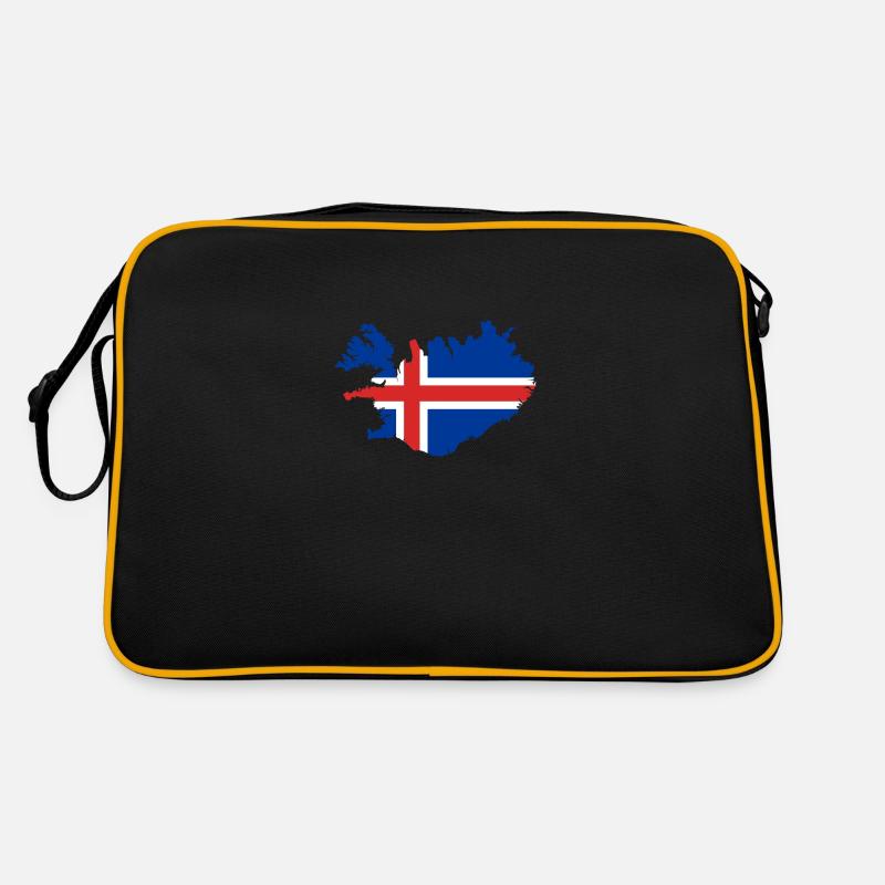 Island - Retro Tasche - Schwarz/Gold