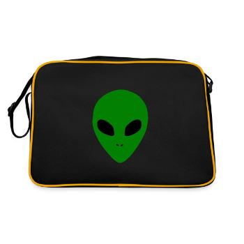 Tête extraterrestre - Sac Retro - noir/or - Dos