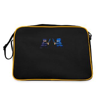 PixelArt, Ninja Fight - Retro Bag - black/gold - Back