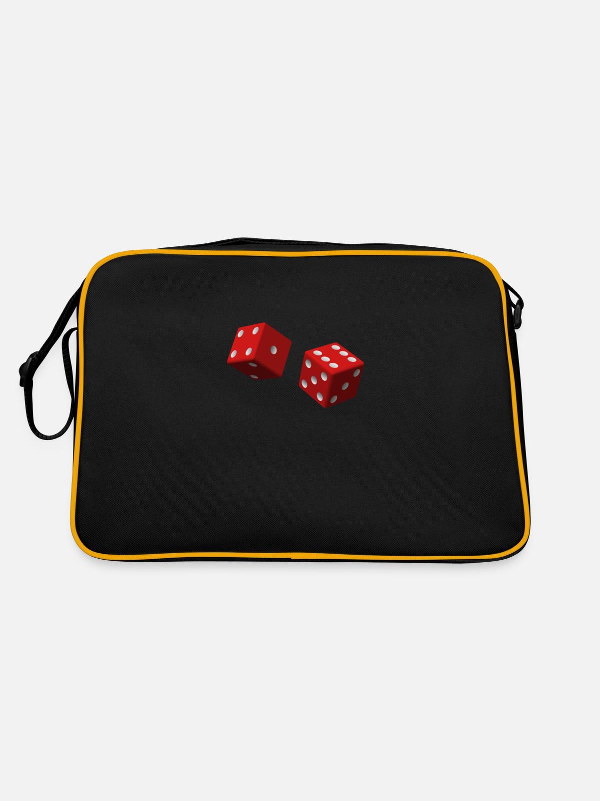 dés rouges - Sac Retro - noir/or - Dos