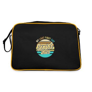 My Last First Day Senior Class of 2023 - Retro Bag - black/gold - Back