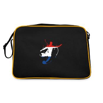 Pays-Bas Drapeau du Championnat du Monde Pays-Bas - Sac Retro - noir/or - Dos