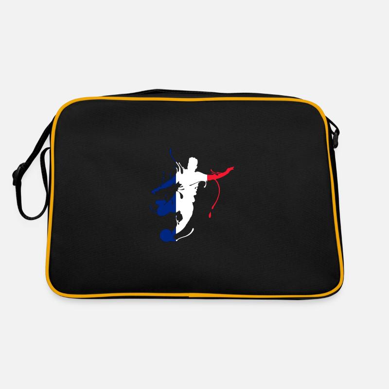 France - Sac Retro - noir/or
