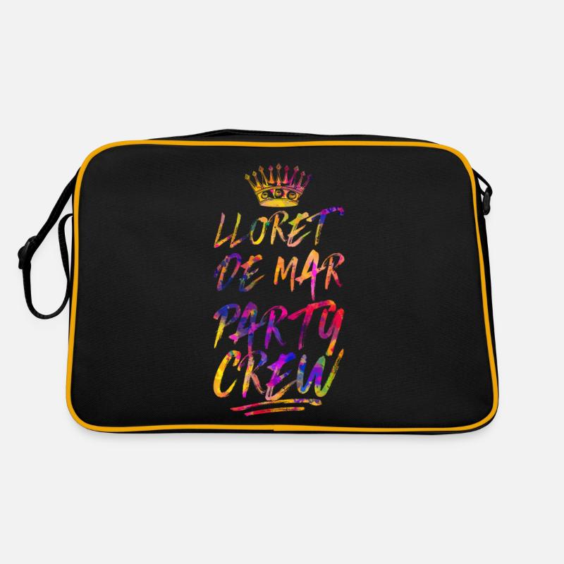 Lloret De Mar Party Crew Bunt Retro Tasche