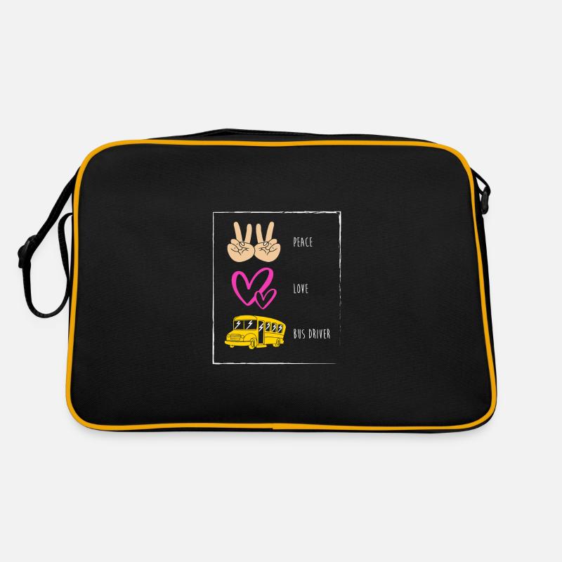Schulbusfahrer Schulbus Retro Tasche