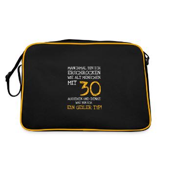 Sometimes I'm terrified at how well I'm at 30 - Retro Bag - black/gold - Back