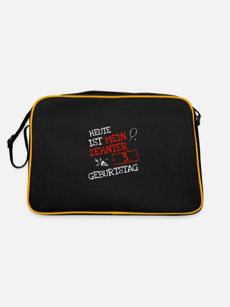 30 Geburtstag für alle die Mama noch brauchen - Retro Tasche - Schwarz/Gold