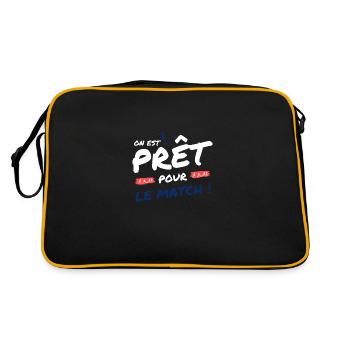 Football France - équipe de football de football - Sac Retro - noir/or - Dos