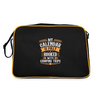 Mon calendrier est rempli de voyages de camping - Sac Retro - noir/or - Dos