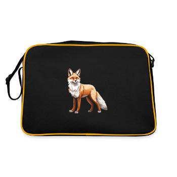 Fox Animal - Retro Bag - black/gold - Back