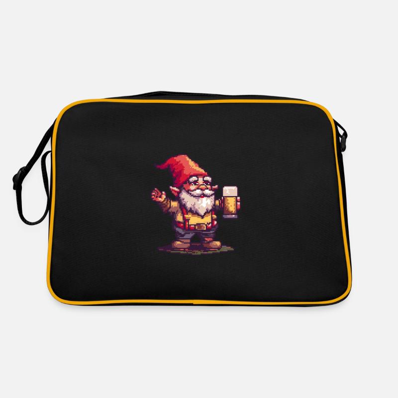 Nain de jardin bière pixel Sac Retro