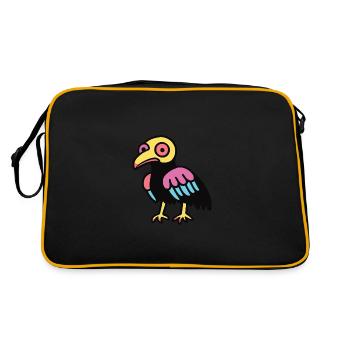 Harpy Bird Halloween Animal - Retro Bag - black/gold - Back