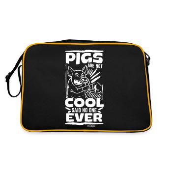 Cochon Cochon PorcLet Semer Des Cochons Cadeau - Sac Retro - noir/or - Dos