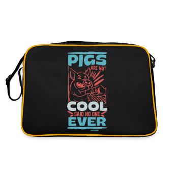 Cochon Cochon PorcLet Semer Des Cochons Cadeau - Sac Retro - noir/or - Dos