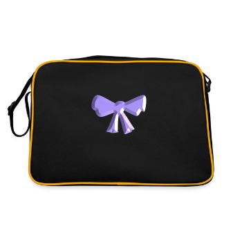 loop symbol fly purple - Retro Bag - black/gold - Back