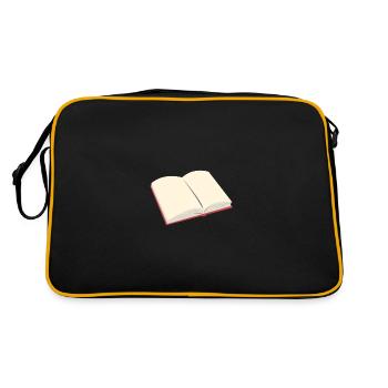 Open book - Retro Bag - black/gold - Back