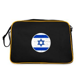 Israël Vintage Drapeau Israélien - Sac Retro - noir/or - Dos