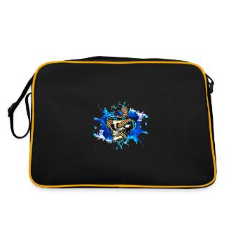 Snake Snake Cobra Skull - Retro Bag - black/gold - Back
