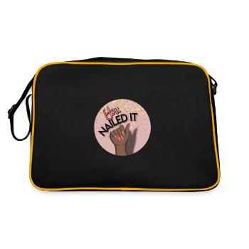 You nailed it! You did it! - Retro Bag - black/gold - Back