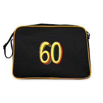 60 Number Comic - Retro Bag - black/gold - Back