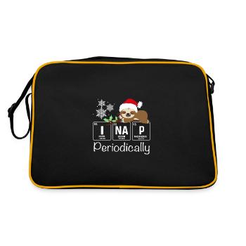 I Nap périodiquement drôle science paresseux amants - Sac Retro - noir/or - Dos