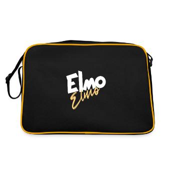 Elmo Name Name Meaning First Name Gifts - Retro Bag - black/gold - Back