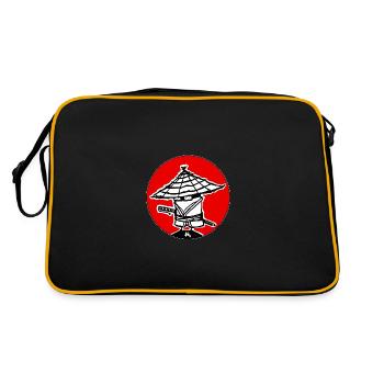 haka ronin - Retro Tasche - Schwarz/Gold - Hinten