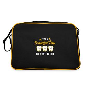 dentist - Retro Bag - black/gold - Back