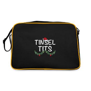 Jingle Balls et Tinsel Tits Funny Matching Christ - Sac Retro - noir/or - Dos