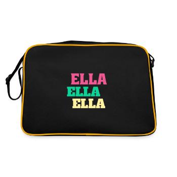 Ella Cadeaux d’anniversaire Ella’s Name Ellachen - Sac Retro - noir/or - Dos
