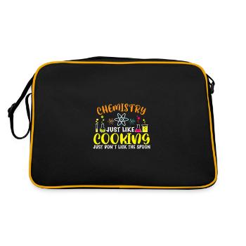 La chimie, c’est comme cuisiner Drôle de cadeau de chimiste - Sac Retro - noir/or - Dos