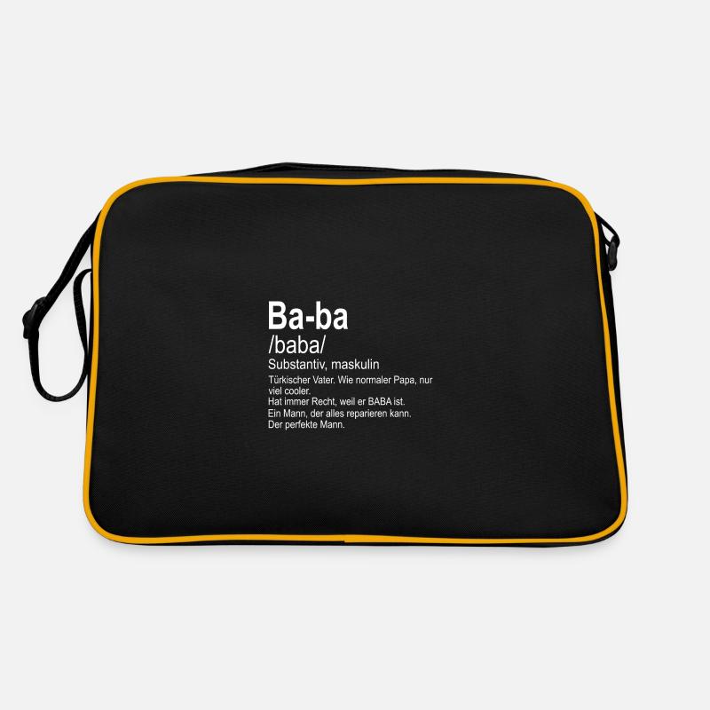 Baba Türkischer Vater Baba hediye Retro Tasche