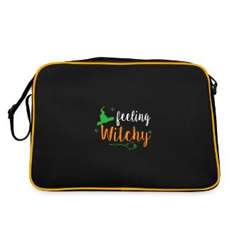 Feeling Witchy T-Shirt - Retro Bag - black/gold - Back