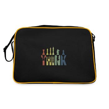 Pensez roi des échecs - Sac Retro - noir/or - Dos