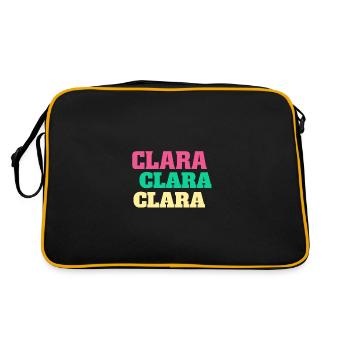 Clara Nom d’anniversaire Cadeaux Clarachen - Sac Retro - noir/or - Dos