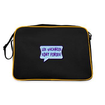 COME IN. ALPHABET. LONG LIVE THE NEW SCHOOL YEAR - Retro Bag - black/gold - Back