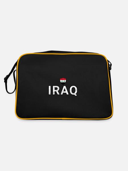 Iraq - Retro Bag - black/gold - Back