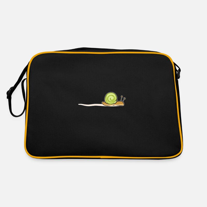 snail animal symbol line Retro Bag
