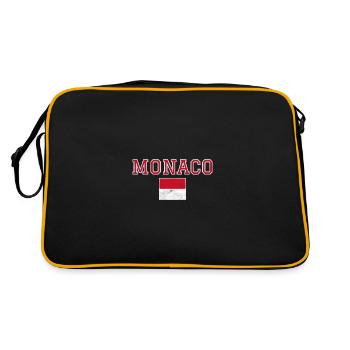 Monaco - Retro Bag - black/gold - Back