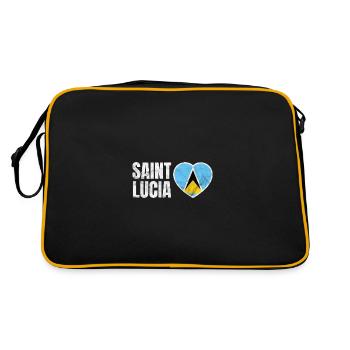 Sainte-Lucie - Sac Retro - noir/or - Dos
