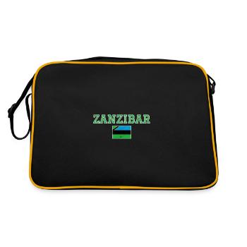blockedTitle - Retro Tasche - Schwarz/Gold - Hinten