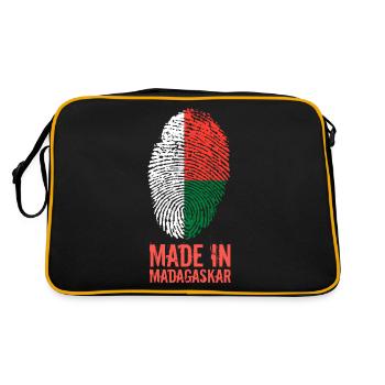 Made In Madagaskar / Madagasikara / Madagascar - Retro Tasche - Schwarz/Gold - Hinten