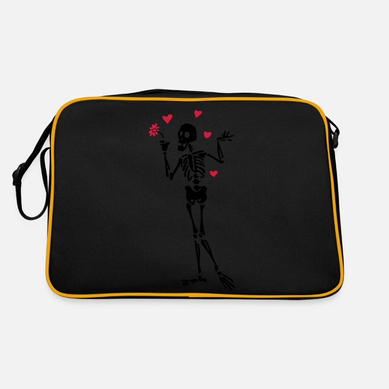 Skeleton-Liebhaber Retro Tasche