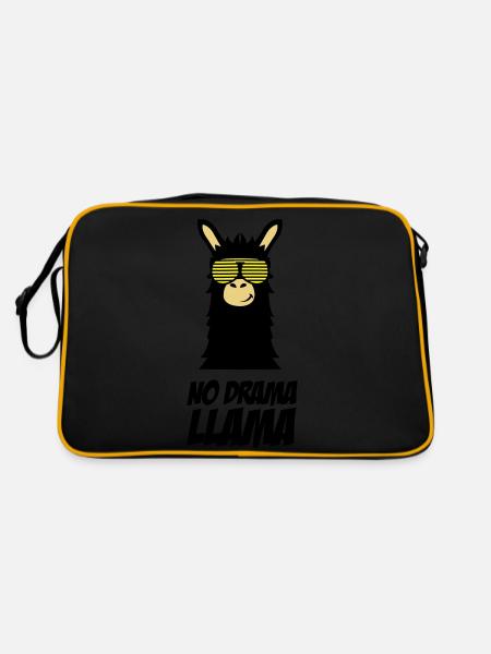drama_llama_002 - Sac Retro - noir/or - Dos