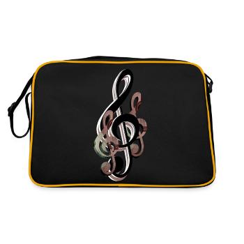Clé - Sac Retro - noir/or - Dos