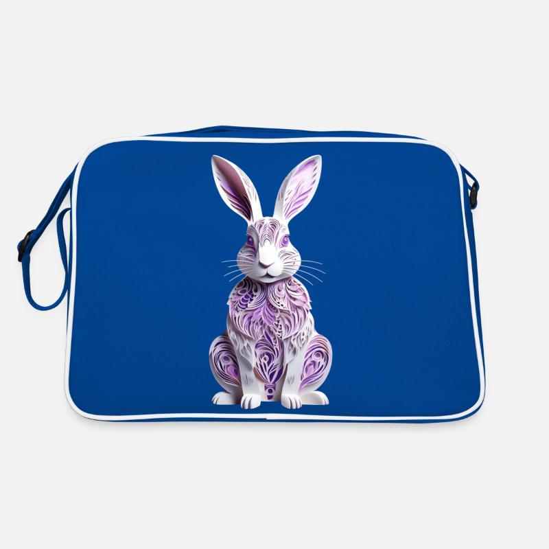 Bunny - Easter Bunny in Silhouette Retro Bag
